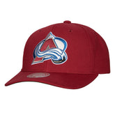 Colorado Avalanche Mitchell & Ness Team Ground Pro Adjustable Hat - Burgundy - NHL