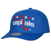 Washington Capitals Mitchell & Ness Team Ground Pro Adjustable Hat - Blue - NHL
