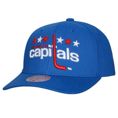 Washington Capitals Mitchell & Ness Team Ground Pro Adjustable Hat - Blue - NHL