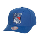 New York Rangers Mitchell & Ness Team Ground Pro Adjustable Hat - Blue - NHL