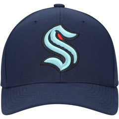 Seattle Kraken Mitchell & Ness Team Ground Pro Adjustable Hat - Deep Sea Blue - NHL