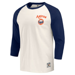 Houston Astros Darius Rucker Collection by Fanatics Cooperstown Collection Raglan 3/4-Sleeve T-Shirt - MLB