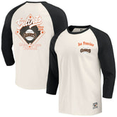 San Francisco Giants Darius Rucker Collection by Fanatics Cooperstown Collection Raglan 3/4-Sleeve T-Shirt - MLB