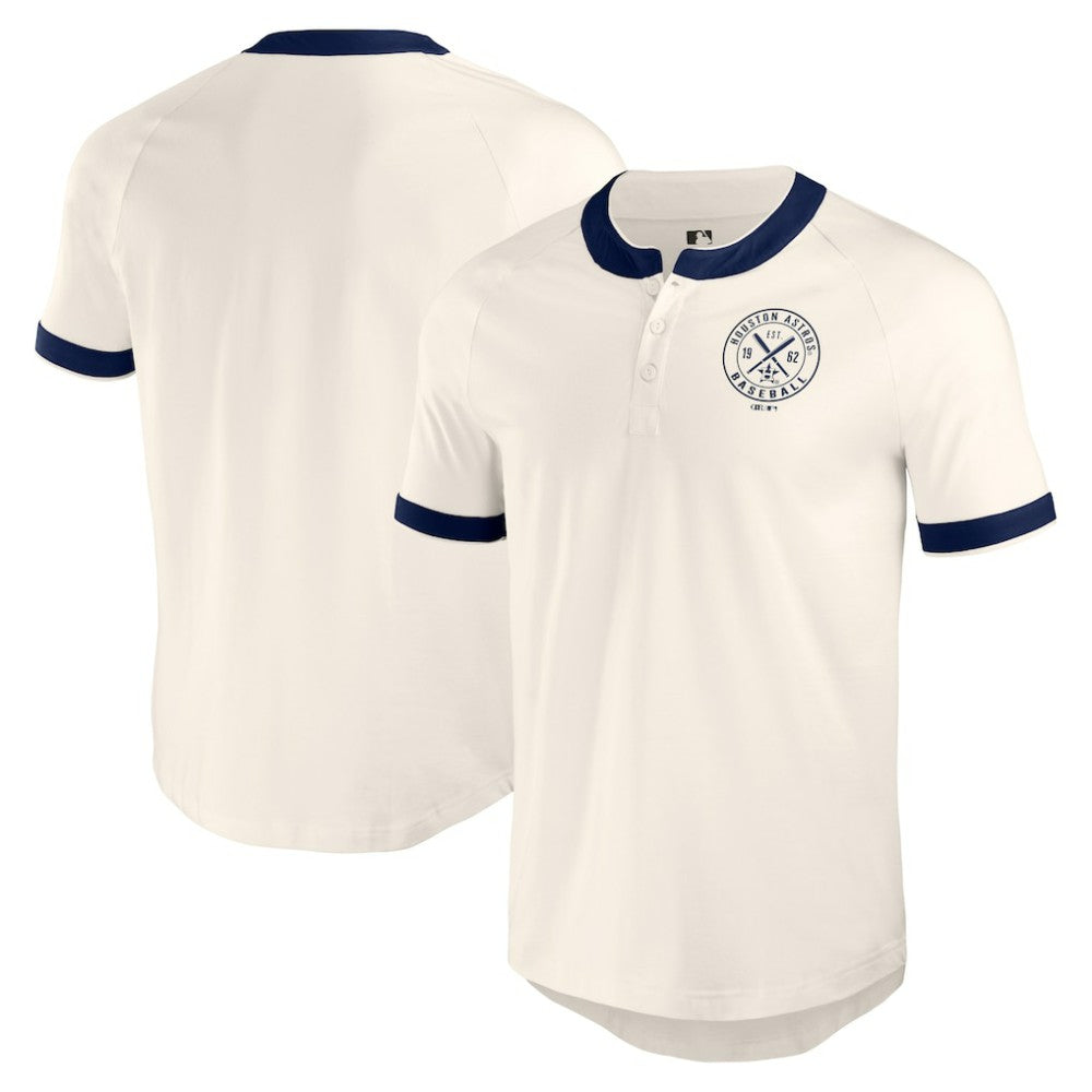 Houston Astros Darius Rucker Collection by Fanatics Henley Raglan T-Shirt - MLB