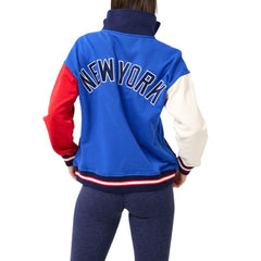 New York Yankees Terez Women's Classic Colorblock Quarter-Zip Sweatshirt - MLB