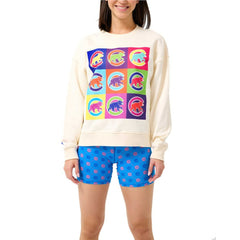 Chicago Cubs Terez Women's Classic Oversized Pullover Sweatshirt - MLB