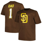 San Diego Padres Profile Big & Tall #1 Dad T-Shirt - MLB