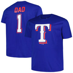 Texas Rangers Profile Big & Tall #1 Dad T-Shirt - MLB