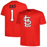St. Louis Cardinals Profile Big & Tall #1 Dad T-Shirt - MLB