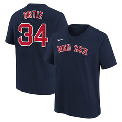 David Ortiz Boston Red Sox Nike Youth Name & Number T-Shirt - MLB