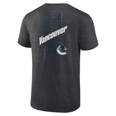 Vancouver Canucks Fanatics Backbone T-Shirt - Heather Charcoal - NHL