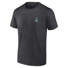 Seattle Kraken Fanatics Backbone T-Shirt - Heather Charcoal - NHL