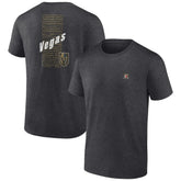 Vegas Golden Knights Fanatics Backbone T-Shirt - Heather Charcoal - NHL