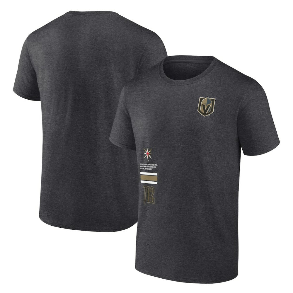 Vegas Golden Knights Fanatics Represent T-Shirt - Heather Charcoal - NHL