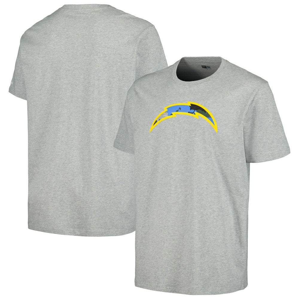 Los Angeles Chargers New Era Camo Logo T-Shirt Gray | NFL