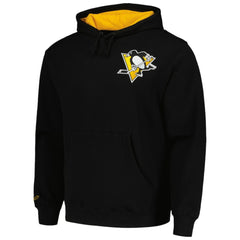 Mario Lemieux Pittsburgh Penguins Mitchell & Ness Premium Name & Number Fleece Pullover Sweatshirt - Black - NHL