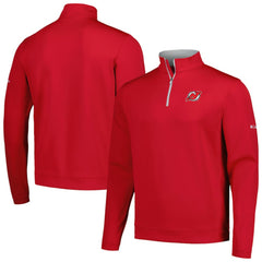 New Jersey Devils Columbia Wickham Hills Omni-Wick Quarter-Zip Jacket - Red - NHL