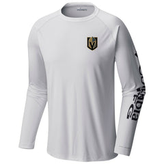 Vegas Golden Knights Columbia Terminal Tackle Omni-Shade Raglan Long Sleeve T-Shirt - White - NHL