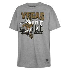 Vegas Golden Knights Mitchell & Ness Youth Ice Hockey T-Shirt - Gray - NHL