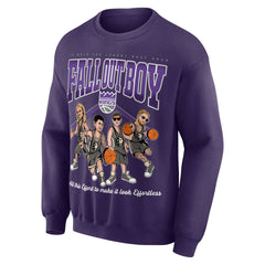 Fall Out Boy x Sacramento Kings Unisex So Much For (2our) Dust Pullover Sweatshirt Purple - NBA