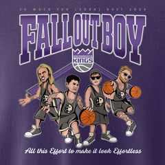Fall Out Boy x Sacramento Kings Unisex So Much For (2our) Dust Pullover Sweatshirt Purple - NBA