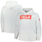 Philadelphia 76ers Big & Tall Raglan Tri-Blend Pullover Hoodie Ash - NBA