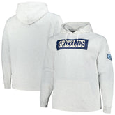 Memphis Grizzlies Big & Tall Raglan Tri-Blend Pullover Hoodie Ash - NBA