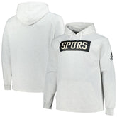 San Antonio Spurs Big & Tall Raglan Tri-Blend Pullover Hoodie Ash - NBA