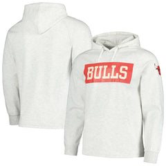 Chicago Bulls Softhand Raglan Tri-Blend Pullover Hoodie Ash - NBA