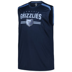 Memphis Grizzlies Big & Tall Birdseye Muscle Tank Top Navy - NBA