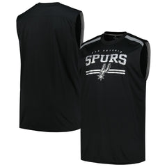 San Antonio Spurs Big & Tall Birdseye Muscle Tank Top Black - NBA