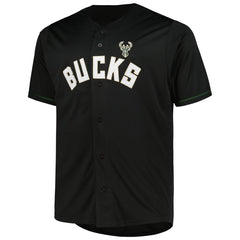 Milwaukee Bucks Profile Big & Tall Pop Jersey Black - NBA