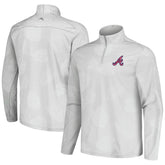 Atlanta Braves Tommy Bahama Delray Frond IslandZone Half-Zip Jacket - MLB