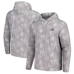 Atlanta Braves Tommy Bahama Palm Frenzy Hoodie Long Sleeve T-Shirt - MLB