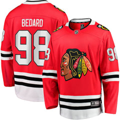 Connor Bedard Chicago Blackhawks Fanatics Home Breakaway Player Jersey - Red - NHL