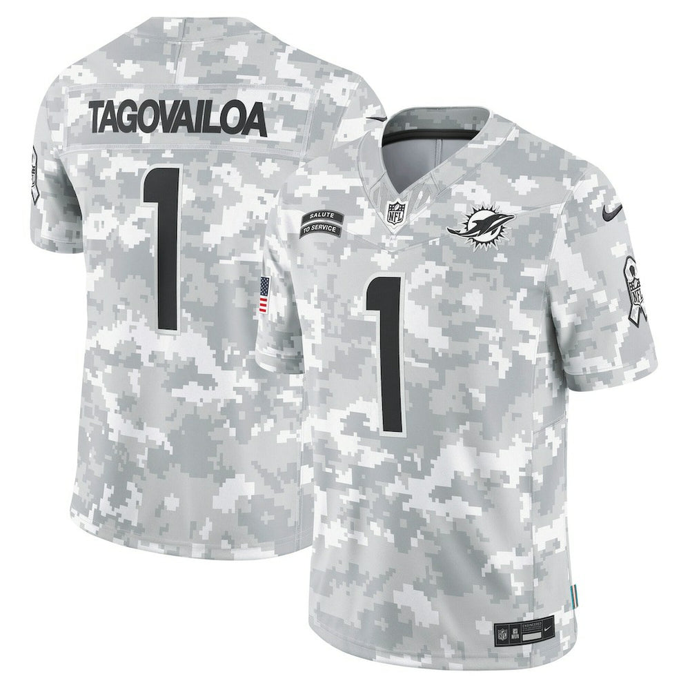 Tua Tagovailoa Miami Dolphins 2024 Salute to Service Limited Jersey Arctic Camo | Nike for Sale