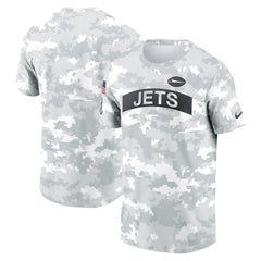 New York Jets 2024 Salute To Service Performance T-Shirt Arctic Camo | Nike for Sale