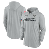 Houston Texans 2024 Salute to Service Lightweight Dri-FIT Long Sleeve Hoodie T-Shirt Gray | Nike for Sale