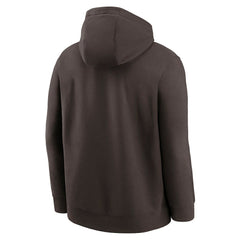 Cleveland Browns Rewind Club Logo Pullover Hoodie Brown | Nike for Sale