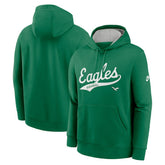 Philadelphia Eagles Rewind Club Logo Pullover Hoodie Kelly Green | Nike for Sale