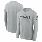 Tennessee Titans 2024 Salute To Service Long Sleeve T-Shirt Gray | Nike for Sale