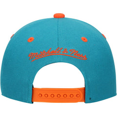 Miami Dolphins Youth All In 2.0 Adjustable Hat Aqua | Mitchell & Ness