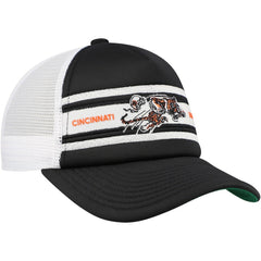 Cincinnati Bengals Youth Stripe Trucker Adjustable Hat Black | Mitchell & Ness