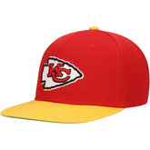 Kansas City Chiefs Youth Team Two-Tone Snapback Hat Red | Mitchell & Ness