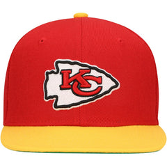 Kansas City Chiefs Youth Team Two-Tone Snapback Hat Red | Mitchell & Ness