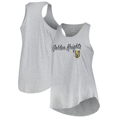 Vegas Golden Knights Fanatics Women's Plus Size Racerback Tank Top - Heather Gray - NHL