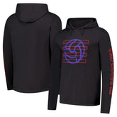 Barcelona Wordmark Long Sleeve Hoodie T-Shirt- Charcoal - FIFA World CUP