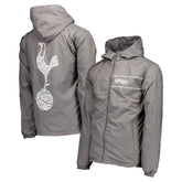 Tottenham Hotspur Home Match Hoodie Full-Zip Windbreaker Jacket Gray - FIFA World CUP
