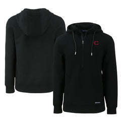 Cincinnati Reds Cutter & Buck City Connect Roam Eco Recycled Half-Zip Pullover Hoodie - MLB