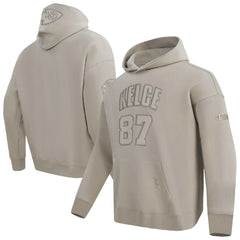 Travis Kelce Kansas City Chiefs Pro Standard Player Name & Number Pullover Hoodie Tan | NFL